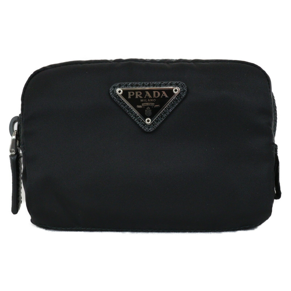 Prada Nylon Pouch Nylon Black